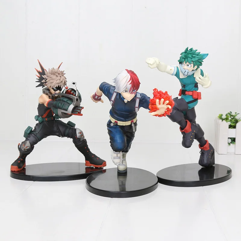 

My Hero Academia academy boku Midoriya deku Shoto bakugou Toga battle. ver A B C no hero academia PVC super hero Figure Toys