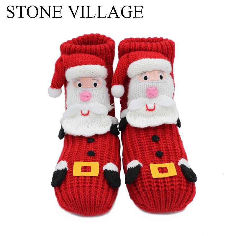 Новинка года; рождественские тапочки с изображением каменной деревушки; милые женские мягкие тапочки на подошве; женская обувь; домашние женские тапочки; ST87