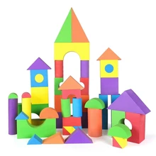 ZBOND 50 шт. 8 см толщина Дети Творческий безопасный мягкий яркий цвет EVA пены строительные блоки подарки для детей ребенка раннего образования игрушки