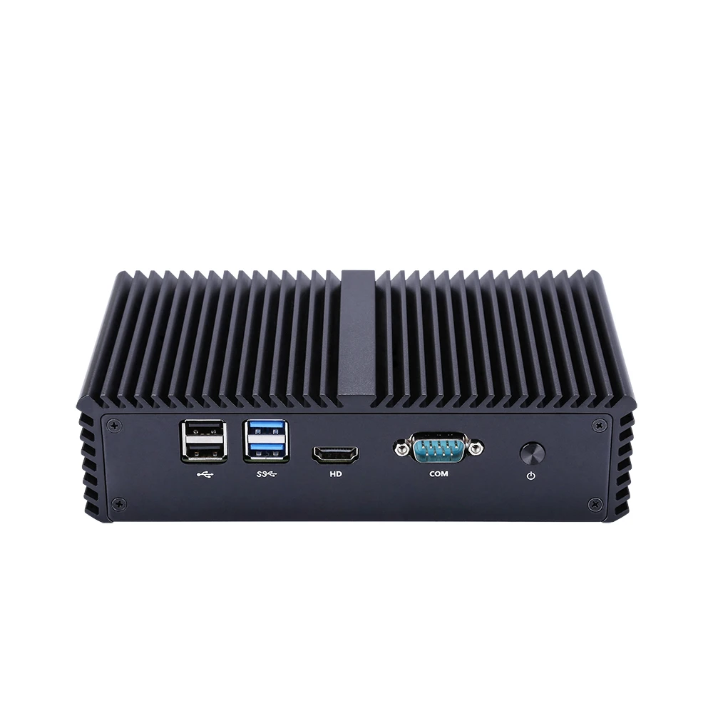  Free Shipping Fanless Mini PC Celeron 3205U/Core i3/Core i5 4 Intel LanUsed As A Router/ Firewall/ 