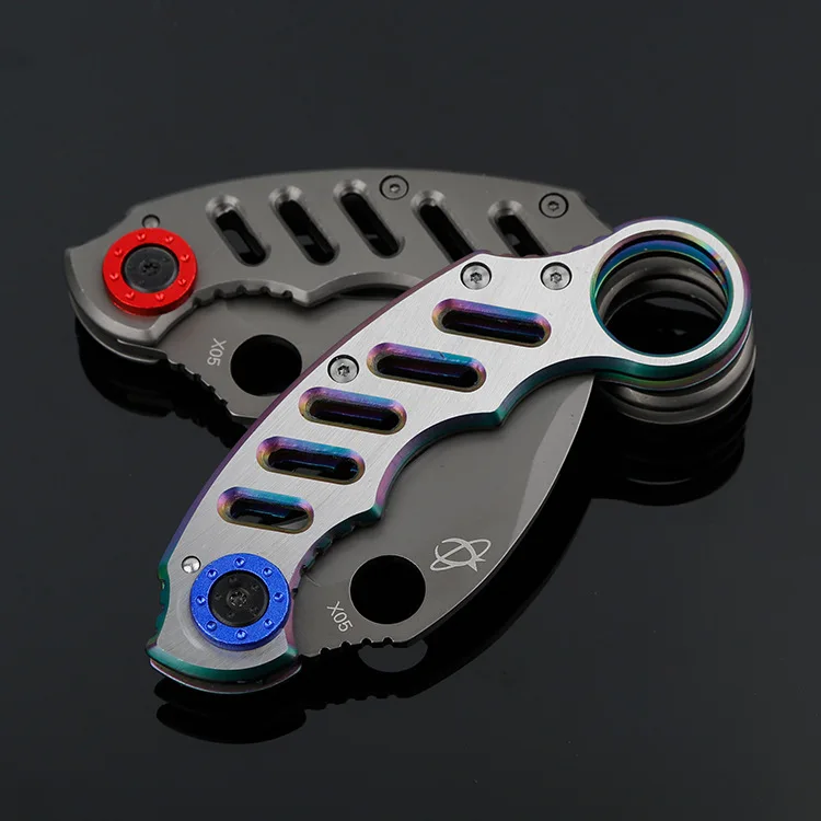 Mengoing оптовая продажа 5 шт./партия Karambit складной нож 5Cr13 сталь самообороны практика