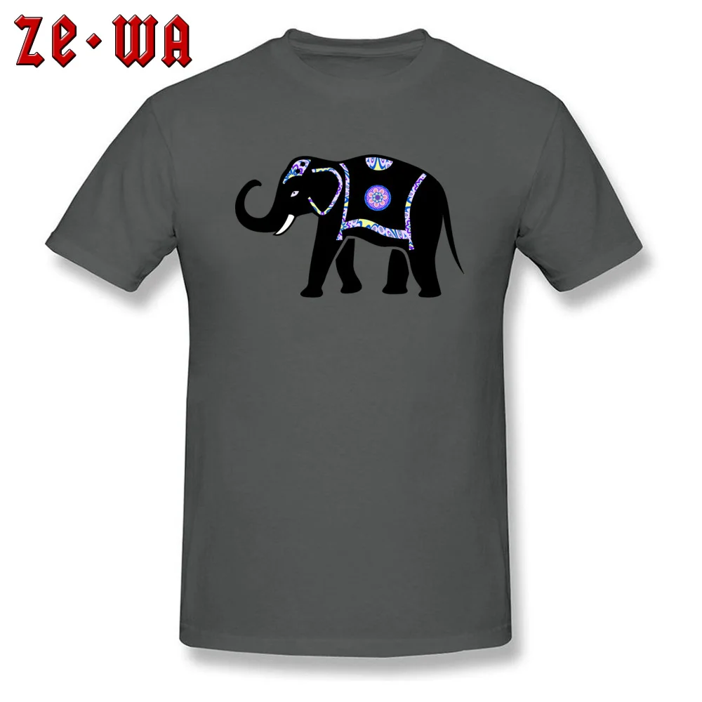 Big Black Thailand Elephant Summer/Autumn All Cotton O-Neck Tees Short Sleeve Fashionable Tee-Shirts Discount Normal T-Shirt Big Black Thailand Elephant  carbon