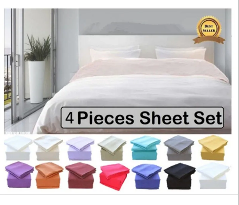 Роскошный комплект постельного белья из мягкой матовой микрофибры с глубоким