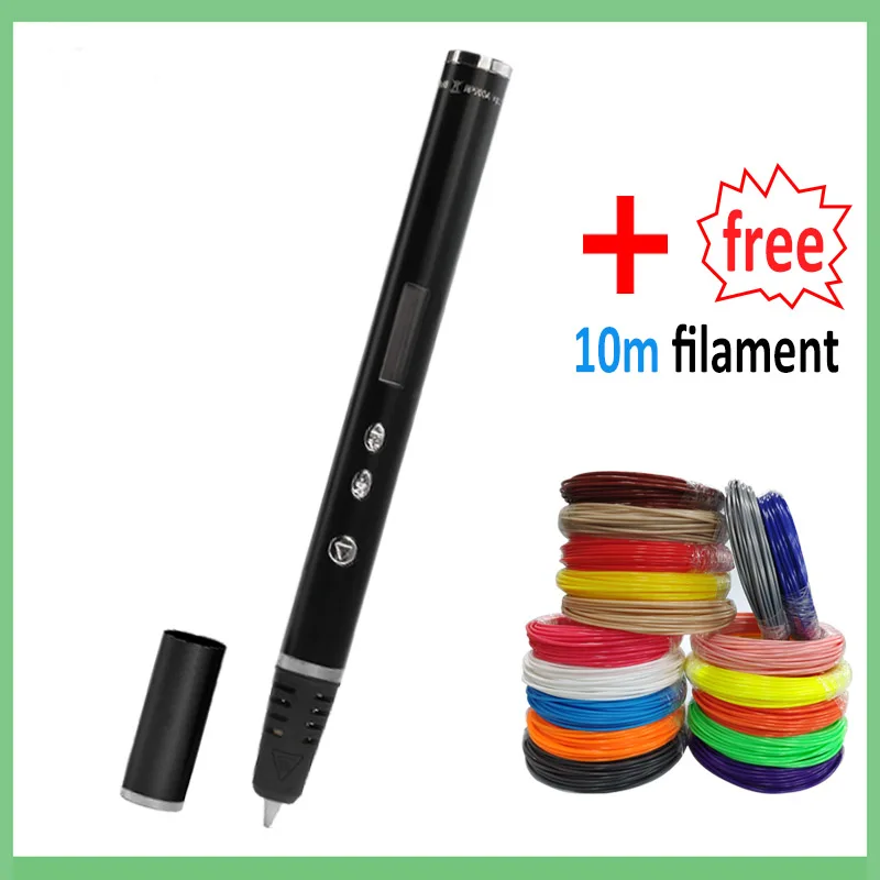 

3D Pen 1.75mm ABS/PLA DIY LED Screen,USB Charging 3D Printing Pen Filament Creative Toy Gift For Kids Design
