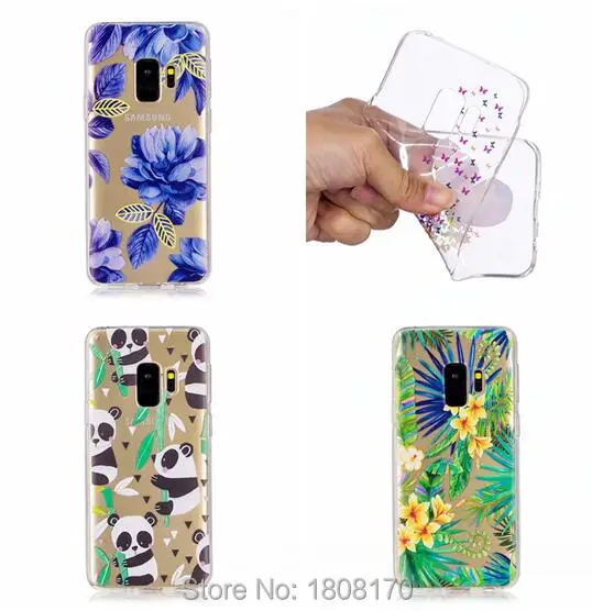 Мягкий чехол из ТПУ C-Ku Мандала Datura Flower для Samsung Galaxy S9 Plus A8 2018 NOKIA 6 Panda Leaf Girl