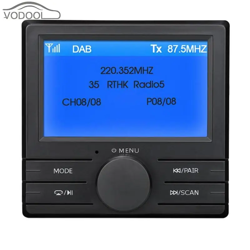 

Universal 3" LCD Screen Auto Car Digital Radio Tuner Bluetooth DAB Box Radio Antenna 5V DAB FM Transmitter Audio Output AUX