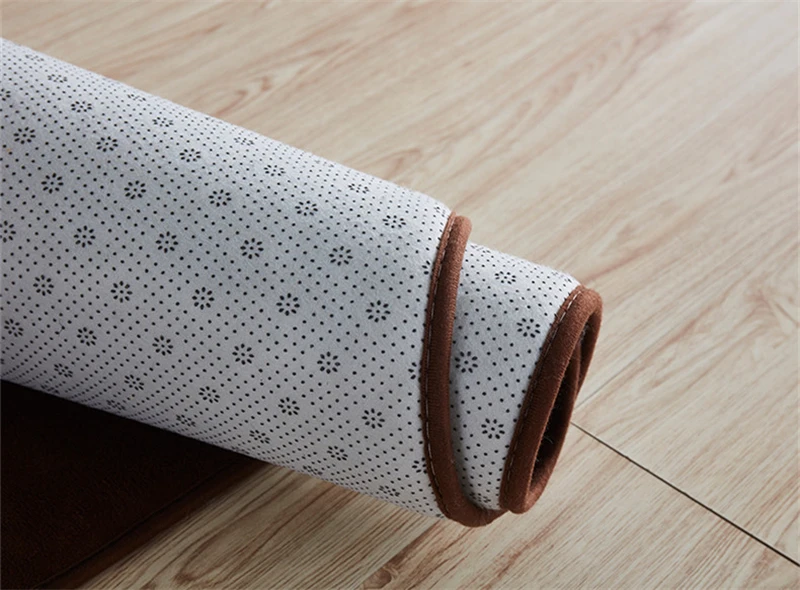 Уплотненный коралловый бархат простой ковер нескользящий ковер для гостиной коврик журнальный столик одеяло спальная Подушка прикроватный коврик для йоги