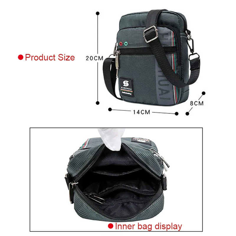 2018 أزياء النساء الرجال الكتف Crossbody حقيبة الخصر حزمة متعددة الوظائف النايلون للهواتف الذكية المال السفر LBY2018