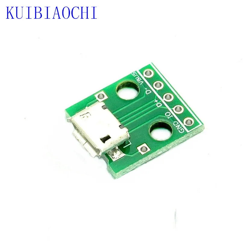 Фото 10 шт./лот микро USB адаптер DIP 5 контактный гнездовой разъем B Тип PCB конвертер 10 шт./лот микро USB адаптер DIP 5 контактный гнездовой разъем B Тип PCB конвертер