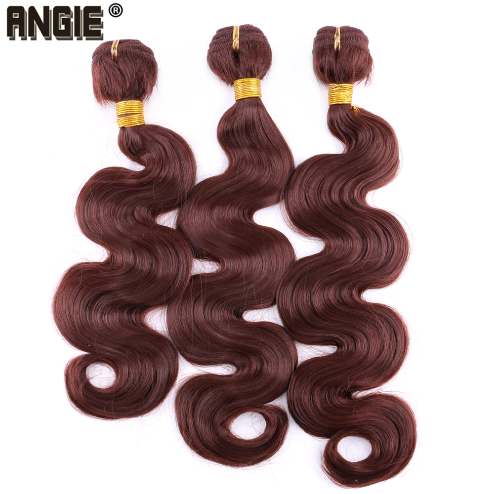 

16-20 inch Body Wave Hair Bundle 300 Gram/lot Heat Resistant Fiber Hair Extensions Cheap Synthetic Hair Weaving