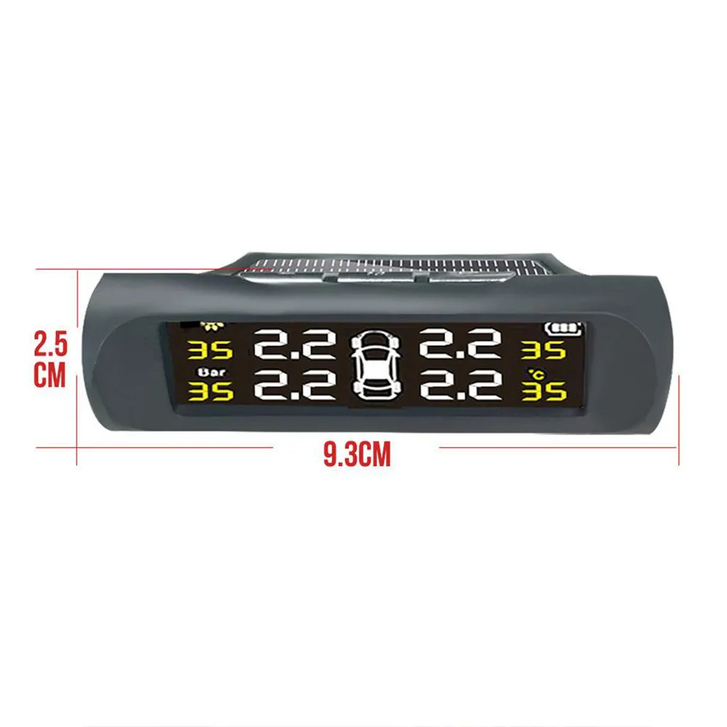 Новинка беспроводная система мониторинга давления в шинах TPMS Solar с ЖК дисплеем 4