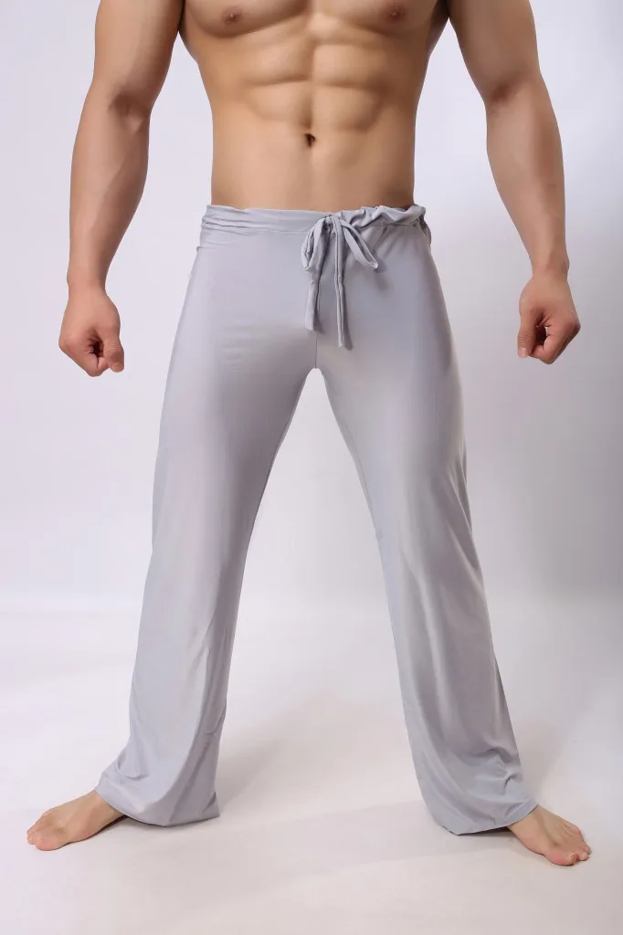

Brand Man Long Pant Sleepwear Comfy Breathable Slip Mans Sleep Bottoms Men's Casual Trousers Homewear Pants Pajama Loose Solid