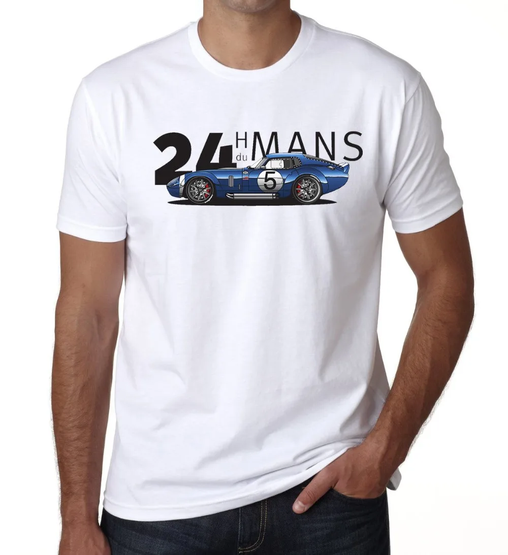 Shelby Daytona 24 Heures Du Mans 1964 Мужская футболка унисекс белая футболка Dt модная черная футболка с коротким рукавом хлопок