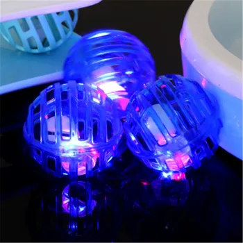 

Dog Puppy Cat Pet LED Squeaky Plastic Chewing Bell Balls Hedgehog Fun Toys Pet Chewing Toy Accessories