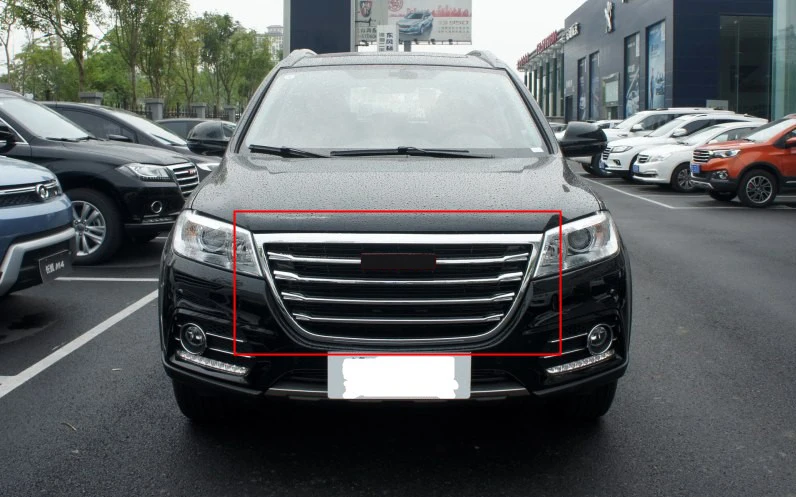 Для Great Wall Haval/Hover H6 серебристый верхний передний бампер сетчатый гриль 1