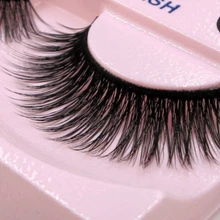 3 пар/лот, женские накладные ресницы для макияжа, красивые, толстые, 3D, популярные, грязные, натуральные ресницы, длинные, черные, ручной работы, Удлиненные ресницы