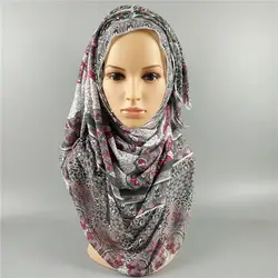 E1 высокое качество Джерси шарф хлопка плотная эластичность платки Макси хиджаб длинные мусульманская обернуть голову длинные шарфы/шарф
