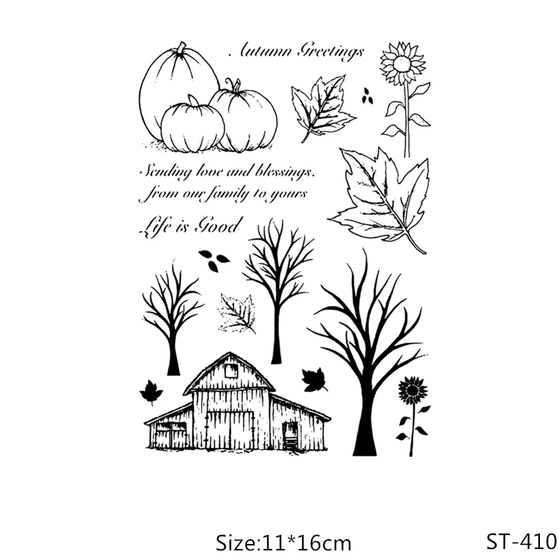 

Sunflower/pumpkin Transparent Silicone Clear Stamps/seal for DIY Scrapbooking/Card Making/Photo Album Decoration Supplies
