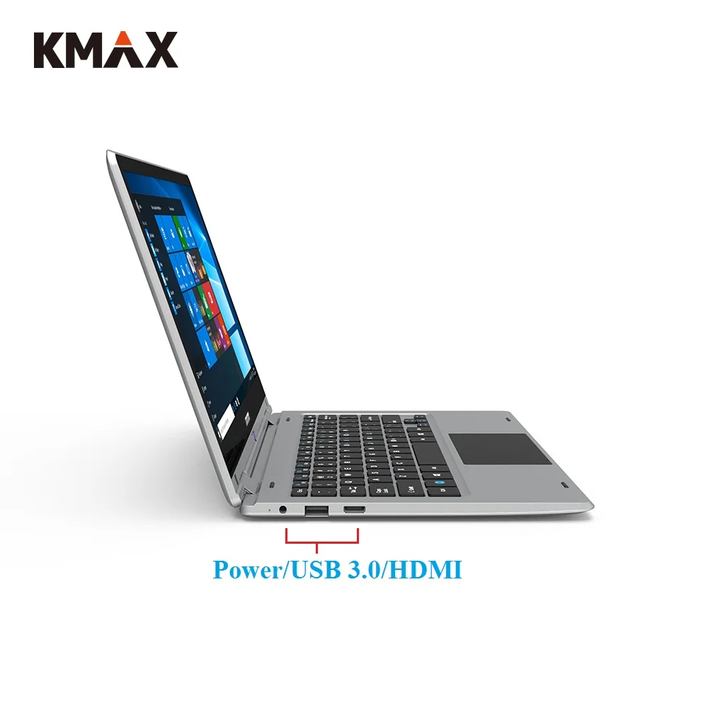 KMAX 11 6 дюймов Windows 10 планшетный ПК ноутбук Z8350 2 в 1 FHD IPS сенсорный экран HDMI USB 4 Гб 64