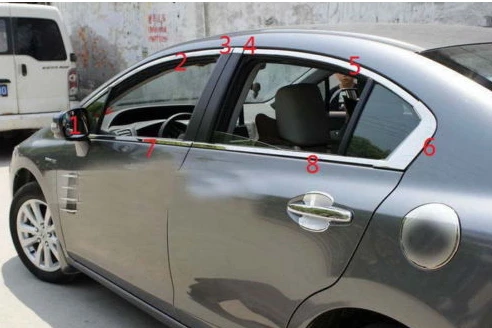 

steel window full Complete Around cover Trim for honda civic SEDAN 2012 2013