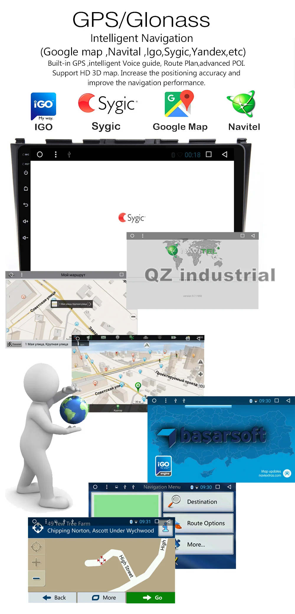 Perfect QZ industrial HD 9inch Android 8.1 T3 car dvd player For Honda CRV CR-V 2006-2011 with GPS 3G 4G WIFI Radio BT SWC RDS Navi map 11 Perfect QZ industrial HD 9inch Android 8.1 T3 car dvd player For Honda CRV CR-V 2006-2011 with GPS 3G 4G WIFI Radio BT SWC RDS Navi map 11