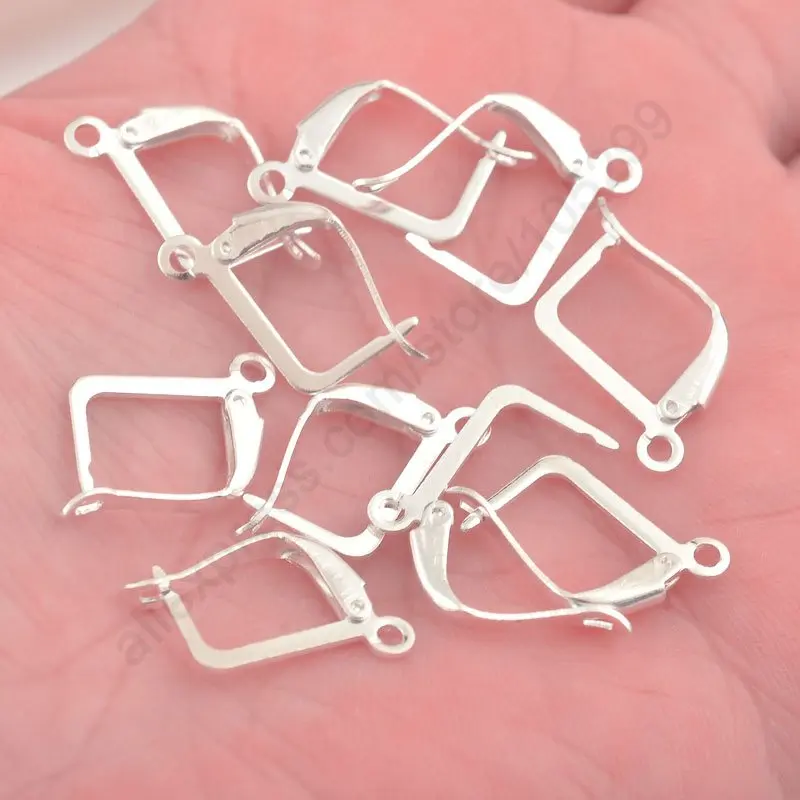 

Attractive Special Silver Plated Hook Earring Ear Wire Clip 200Pcs Lot Jewelry Findings For DIY Woman Jewelry Making