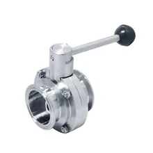 MEGAIRON " труба OD 51 мм SS316 санитарно-бабочка клапан наконечник OD 64 мм подходит 2" три зажима