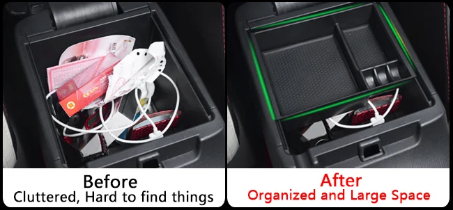 DWCX ABS черный внутренний центр управления подлокотник хранения вторичный бардачок организованный контейнер для Mazda 6 Atenza 2013