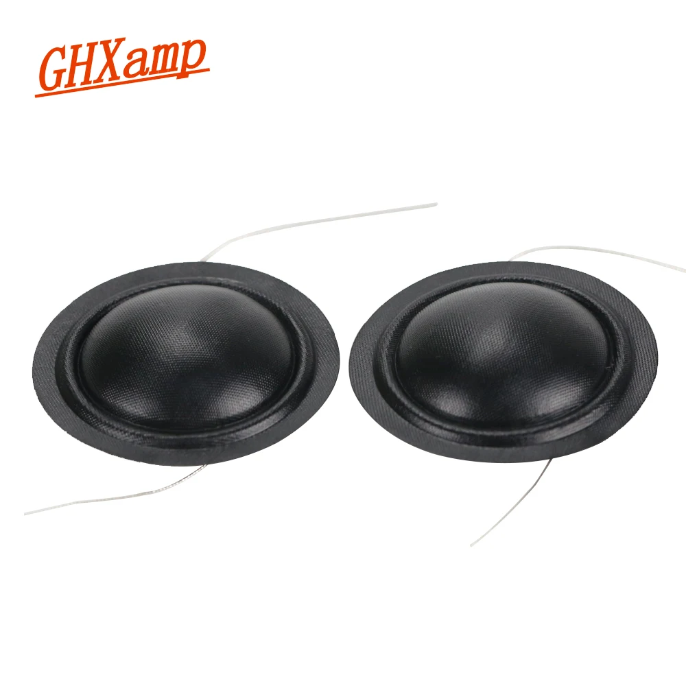 1" inch Dome Tweeters Voice Coil Silk Diaphragm Universal 25.5 Core Two Side Wires Treble Speaker Repair 4.1-8OHM for Hivi 2PCS 6