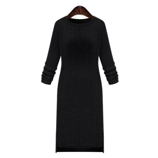 Royal Blue Sweater Dress 2018 Spring Long Sleeve Womens Dresses Tunique