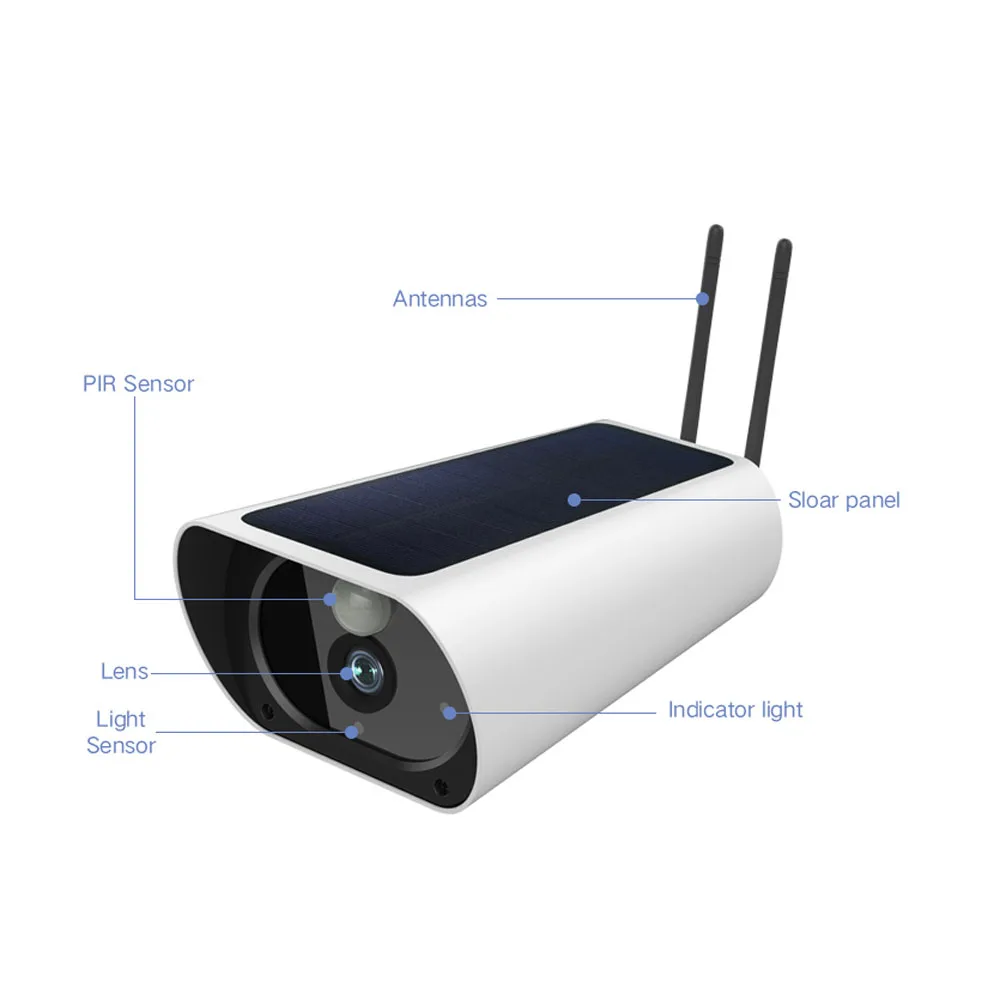 Солнечная мощность 3g 4g sim-карта 2MP IP камера P2P мобильный вид перезаряжаемые ИК видение открытый сети камеры cam Suveillance безопасности