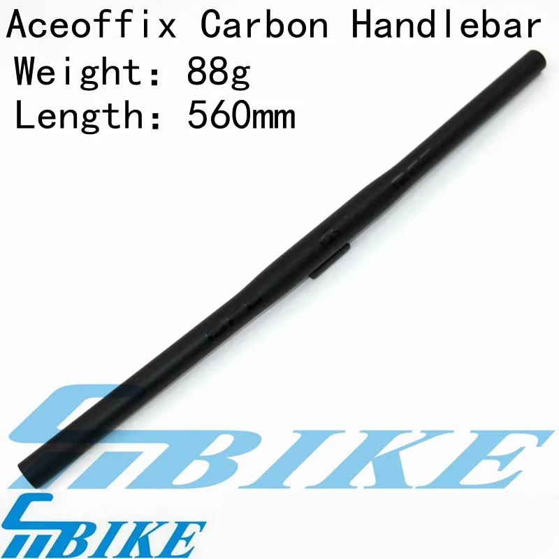 

Carbon handlebar for brompton folding bike Horizontal Handlebar/One-shaped Handlebar 88g 25.4*560mm carbon fiber bicycle
