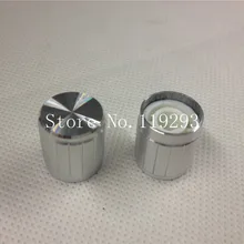 [Белла] Срок изготовления алюминиевая ручка и 15 мм* 16 серебро(половина вал отверстие dshaft) ручка потенциометра-100 шт./лот