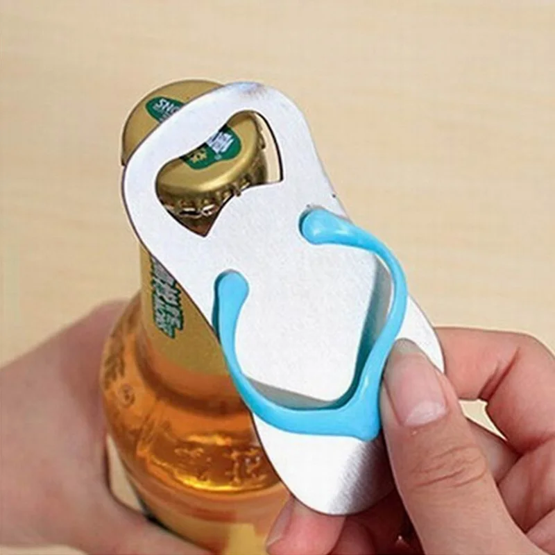 

Pop The Top Flip Flop Bottle Opener Stainless Steel Slipper Bottle Opener with Box Wedding Favors Gifts