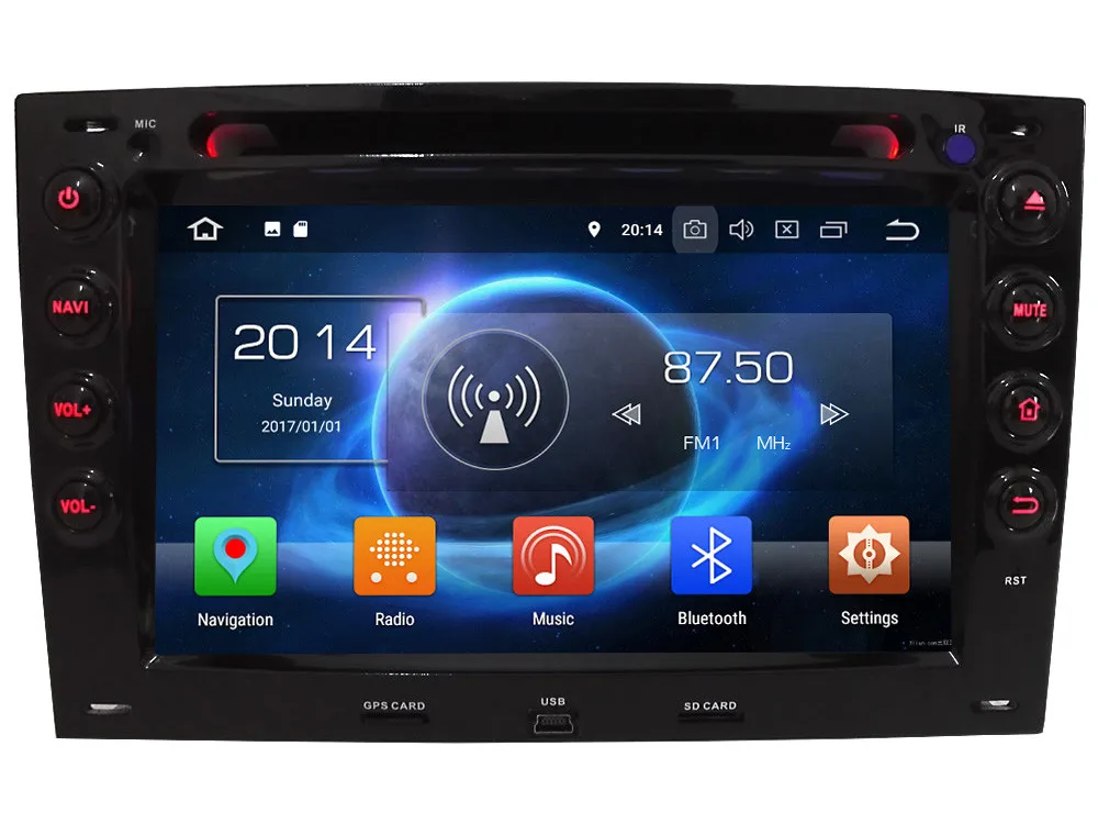 Excellent 7" Octa Core 4G Android 8.1 4GB RAM 64GB ROM BT Car DVD Player Radio Stereo Head Unit GPS Glonass For Renault Megane 2 2003-2010 0