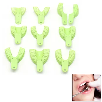 

10Pcs Dental Plastic Disposable Supply Impression Trays Perforated Autoclavable