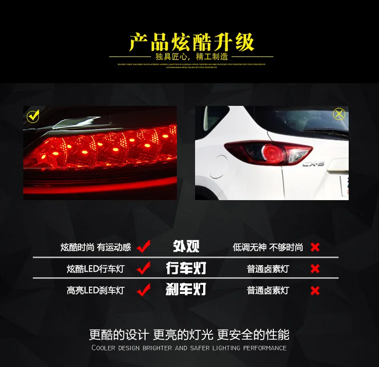 AKD автомобильный Стайлинг задний фонарь для Mazda CX-5 задний светильник s CX5 светодиодный задний светильник светодиодный сигнальный светодиодный DRL Стоп задний фонарь аксессуары