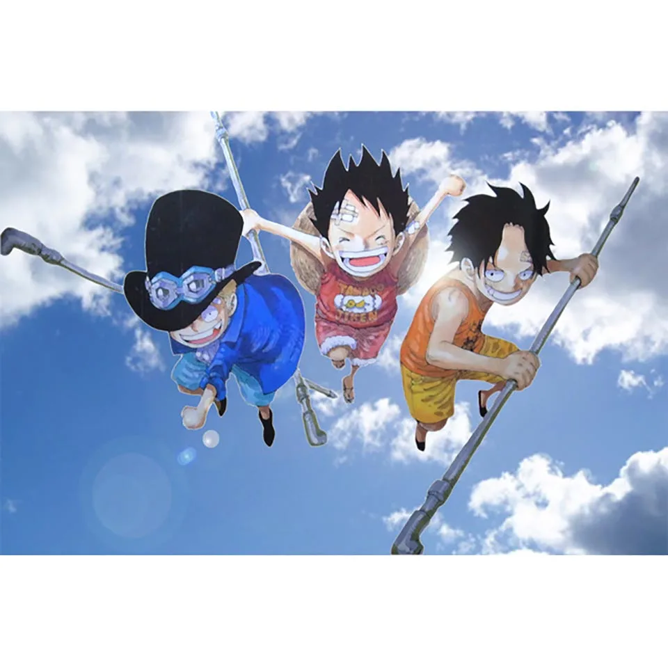 Картина для вышивки сделай сам 5D домашнее украшение с бриллиантами One Piece