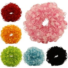 2017 Child Cute Elastics Hair Holders Gum New Fashion Baby Bright Colour Rubber Bands Girl’s Headwear Hot Tie Gum 6 pcs/lot