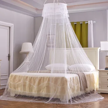 

High quality strong lace mosquito nets. Elegant Hung Dome Mosquito Nets Home Textile