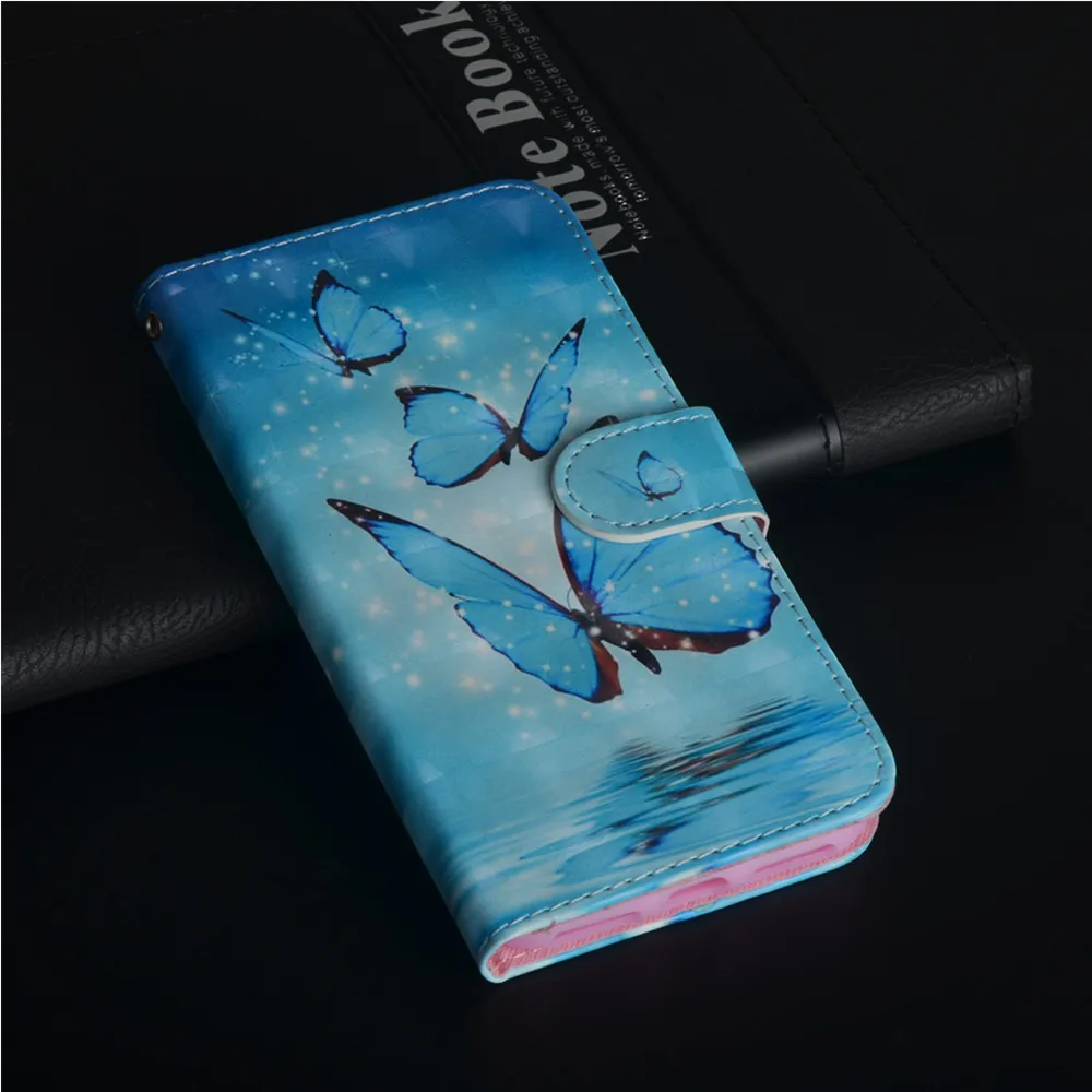 Etui Coque крышка флип чехол для Nokia 2 2,1 3 3,1 5 5,1 6 6,1 7 Plus 7,1 8,1 с ТПУ 3D роспись из искусственной кожи чехол для телефона чехол-бумажник - Цвет: LHD