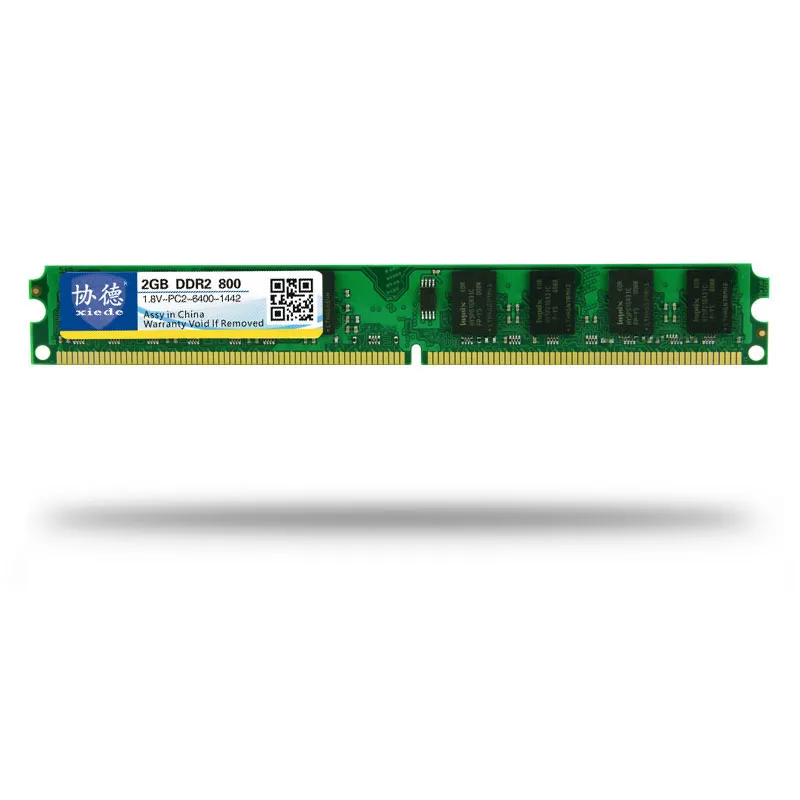 Новая(2 шт./пакет) Xiede DDR2 1 Гб 2 ГБ 4 ГБ 800 МГц 240Pin Non-ECC Настольный Память Dimm компьютер Оперативная память PC2-6400U 1,8 V Высокая совместимость 667