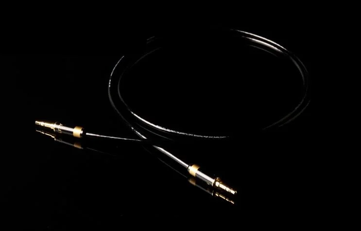 XIANZUN M 380DL Oxygen free copper silver plated 3 5mm headphone cable car record AUX car audio cable
