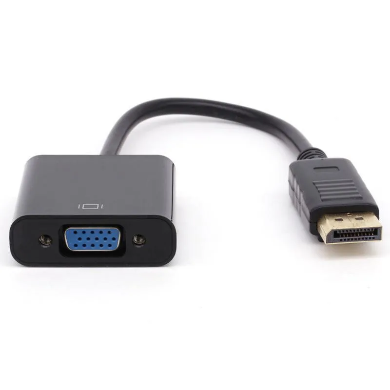 DP To VGA Line Displayport Turn 1080p Digital Analog Video Audio for Pc Laptop Transfer Cable | Электроника