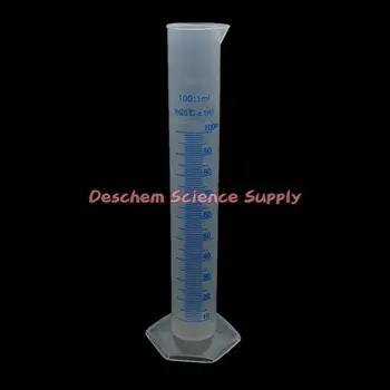 

100mL Polypropylene Measuring Cylinder,Blue Graduate,PP Plastic Labware