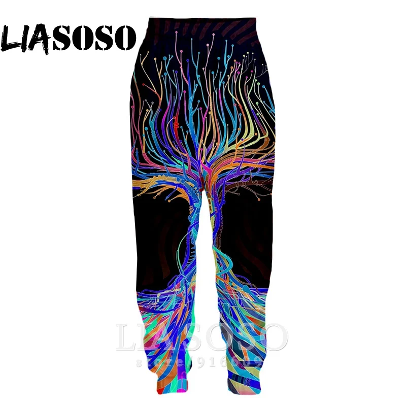 3d принт, мужские и женские длинные спортивные штаны, Harajuku, цветные, крутые, психоделические, модные, уличные штаны, аниме, штаны для бега, E594 - Цвет: 16