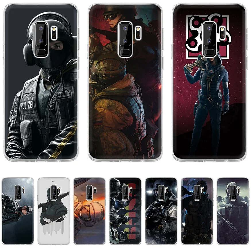 

Tpu Case Cover for Samsung A7 A9 A10 A20 A30 A40 A50 A60 A70 A5 A6 A8 Plus J3 J5 J6 J7 Voltron Rainbow Six Siege YuGiOh Shell