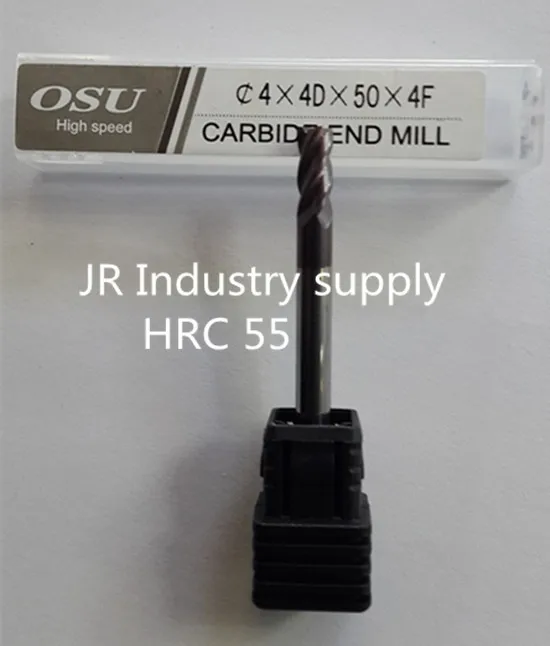 HRC 55 4 4D 50 4F OSU carbide end mills 1pcs 1lot