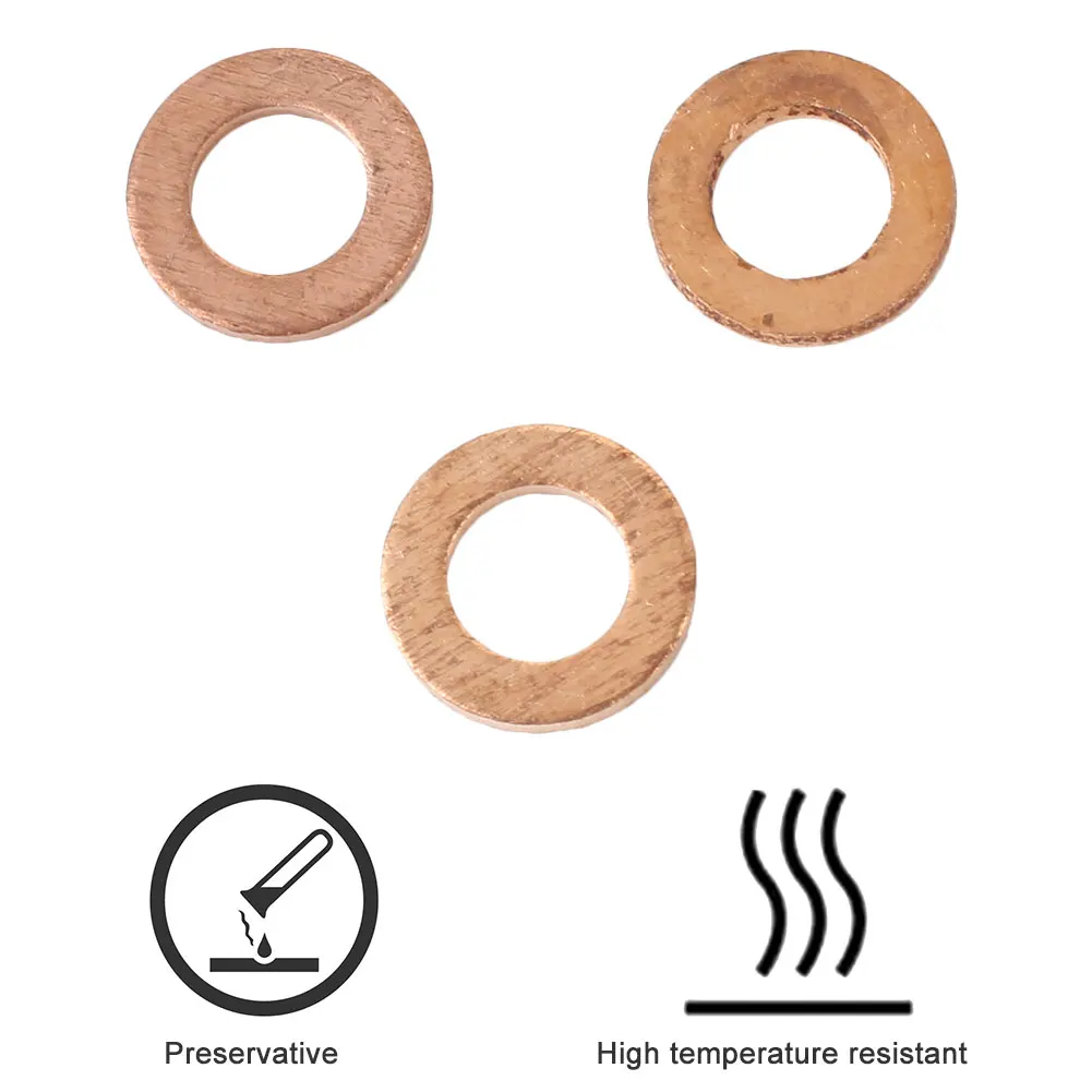 

20PCS/Pack Assorted Copper Washer Gasket Sealing Ring Sump Plug Kit 5X9X1MM