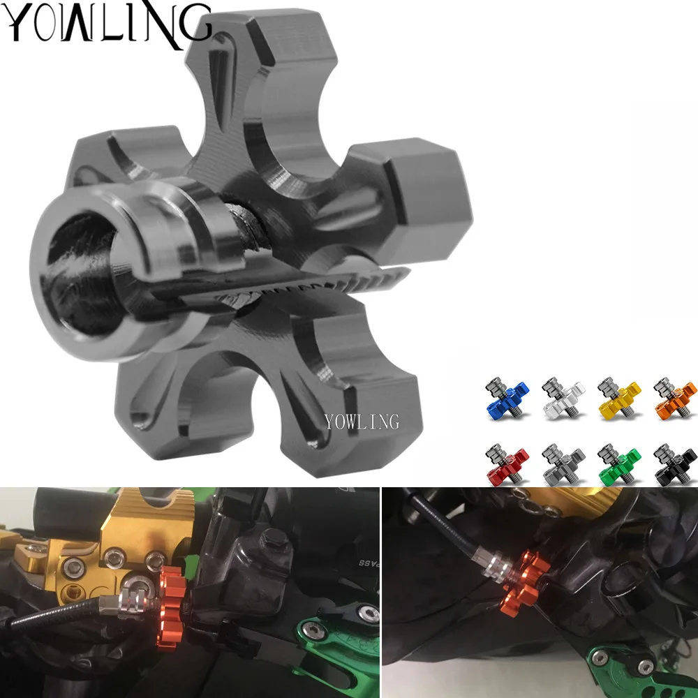 Universal M8*M10 Motorcycle CNC Clutch Cable Wire Adjuster Screw For
